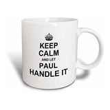 3drose Keep Calm And Let Anna Handle It - Taza Divertida Per