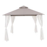 Cobertura Para Gazebo Oxis Cinza 295x295cm Naterial