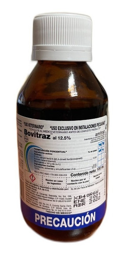 Bovitraz Amitraz Bayer 100 Ml Contra Garrapatas Acaros Sarna