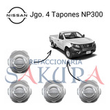 Set 4 Tapones Rueda Nissan Np300 2016 Originales