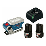 Linterna De Trabajo Bosch Recargable 2 Bat Y Cargador 12v