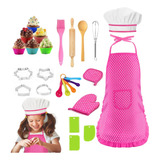 Juego De Chef Para Niño De Cocinas Juguete Disfraz 26pzs