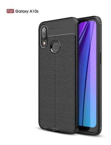 Funda A Prueba De Golpes Litchi Texture Tpu Para Galaxy A10s