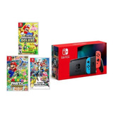 Nintendo Switch Con 3 Juejos Incluidos