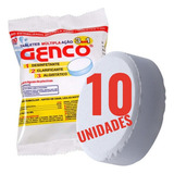 Kit 10 Tabletes De Cloro Genco 3 Em 1 Cada Pastilha Com 200g