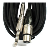Cable Xlr Cannon Hembra A Plug Mono 3m Moon Ce3cc Microfono