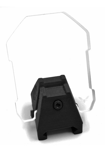 Protetor Acrilico P/ Mira Luneta 45º Trilho 22mm Lente 5mm