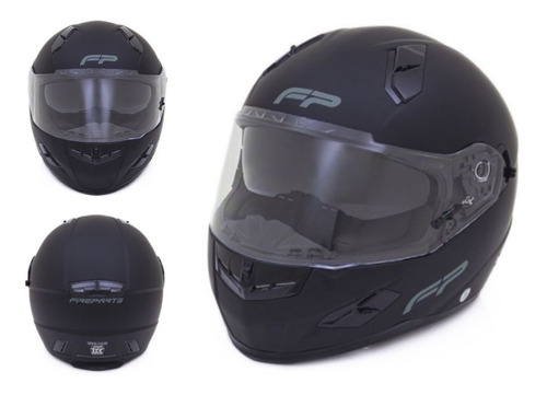 Casco Integral Fp Racecraft 856a Negro Mate Certificado