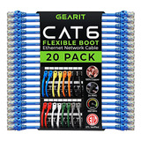 Gearit Paquete 20 Cable Cat6 015 Metro Cable Cat 6 Ethernet 