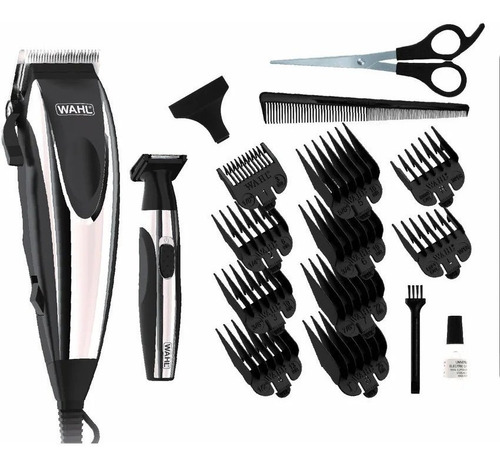 Máquina Wahl Cut & Detail Kit Combo 18pzas Corta Pelo Barba