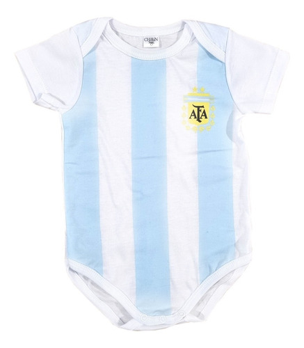 Body Bebe Argentina Mundial Camiseta Seleccion Messi Algodón