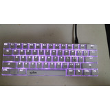 Teclado Nisuta 60% Blanco Switch Brown