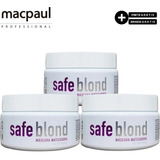 Macpaul Mac Paul Kit 3 Safe Blond Máscara Matizadora 250g