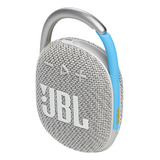 Caixa De Som Bluetooth Jbl Clip4 Eco Prova D'água Cor Branco