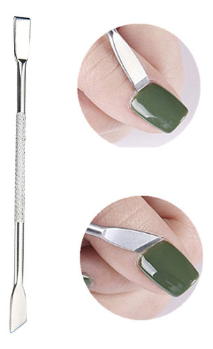 Pinça G Nail Pusher, Removedor Duplo De Aço Inoxidável, Unha