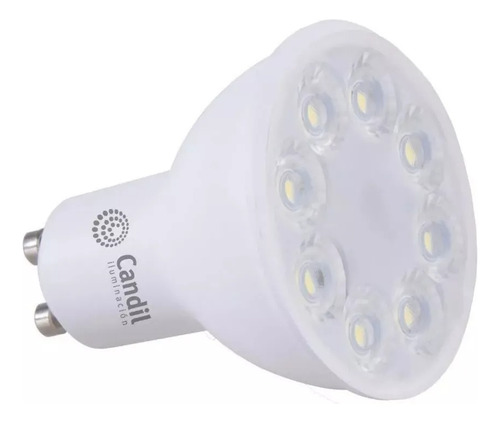 Pack 10 Lampara Dicroica Led Candil 7w Gu10 220v Calido Frio