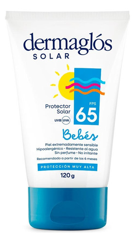 Dermaglós Protector Solar Fps65 Bebés 120g +6 Meses 