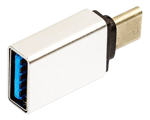 Adaptador Usb-c Usb 3.0 Com Função Otg - Prata