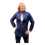 Campera Larga Inflable Mujer Pluma Abrigo Importada Way Voo