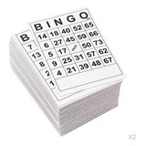 Cartones Bingo 1 En Uno, 120 Hojas, Tarjetas Desechables