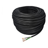 Cable Cca Uso Rudo Konect 3x12 30 Metros Color De La Cubierta Negro