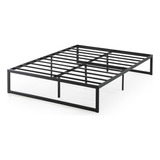 Base De Cama Abel Zinus 2 Plazas 150x190x36cm Color Negro