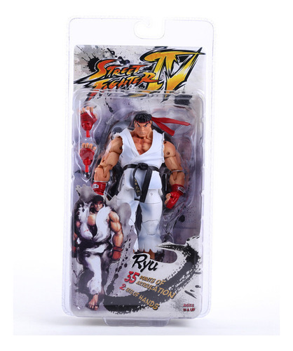 Figura De Acción De Juguete Neca Street Fighter White Ryu De