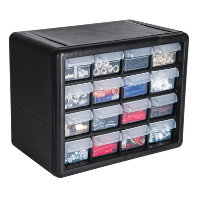 Organizador 10 Con 16 Compartimentos, Truper, 11851 Color Negro | Meses sin interés