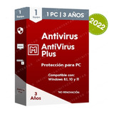 Antivirus Plus, 1 Pc, 3 Años