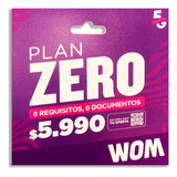 Pack 10 Chip Prepago Wom Plan Zero Incluye 500 Min + 50 Gb