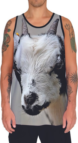 Camiseta Regata Unissex Animal Cabra Cabrito Bode Fazenda 11