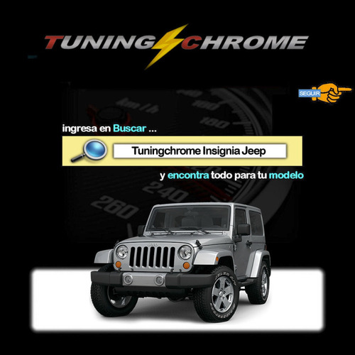 Kit 4 Emblemas Jeep  Resinadas Interior Tuningchrome Foto 3