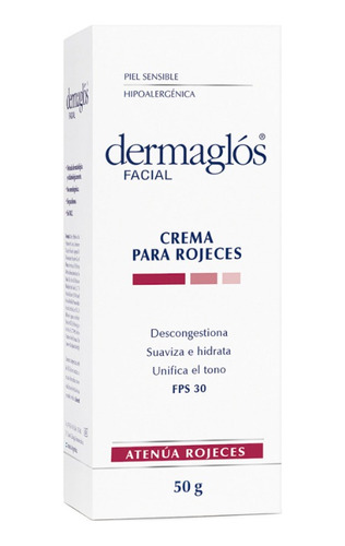 Dermaglos Facial Crema Rojeces Fps 30 Atenúa Rojeces