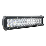 Barra Led Mini Faro 48 Led 9 Pulgadas Blanco Y Ambar Estrobo