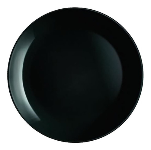 Set 6 Platos De Postre Negros 19cm Opal Luminarc Diwali Noir