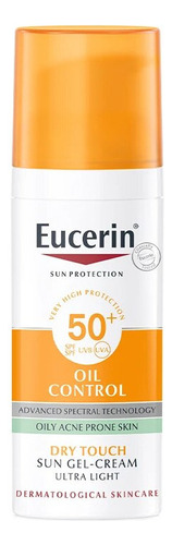 Crema Solar En Gel Eucerin Oil Control Ultra Light Spf 50+