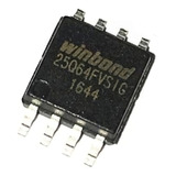 Memoria Serial Flash W25q64fwsig W25q64 25q64 Smd - 10unidad