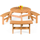 Best Choice Products, Juego De Mesa De Picnic De Madera Para