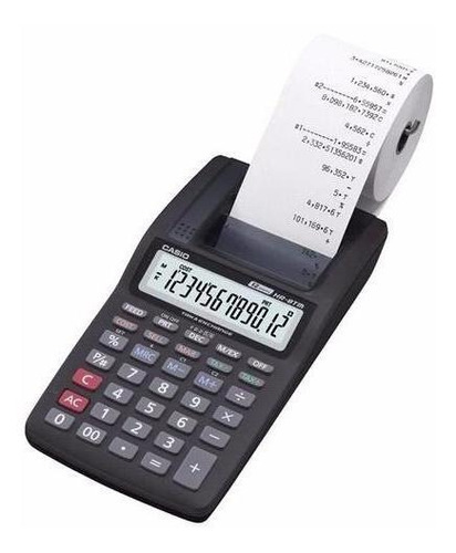 Calculadora Casio Hr-8tm-bk 12dig-c/impres Maitess Color Negro