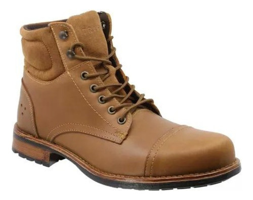 Bota  De Piel Triples Mercer 33904 Cafe Para Hombre