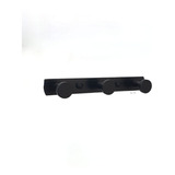 Percha Triple Acero Inoxidable Negro Mate Accesorios Pared 