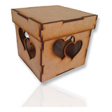 Caja Corazón 10x10x10 Pack X10 Unidades