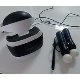 Óculos De Realidade Virtual Playstation Vr1+controles Usado