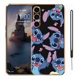 Funda Para Motorola Carcasa De Silicona De Stitch + Correas