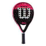 Paleta Padel Wilson - Ws 10.25 Rough Color Negro/rosa