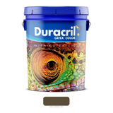 Pintura Duracri Látex Color Interior Exterior 20lts Acabado Mate Color Gris Cemento