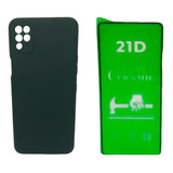 Silicone Case Proteccion Camara Para LG K42 Y Vidrio Ceramic