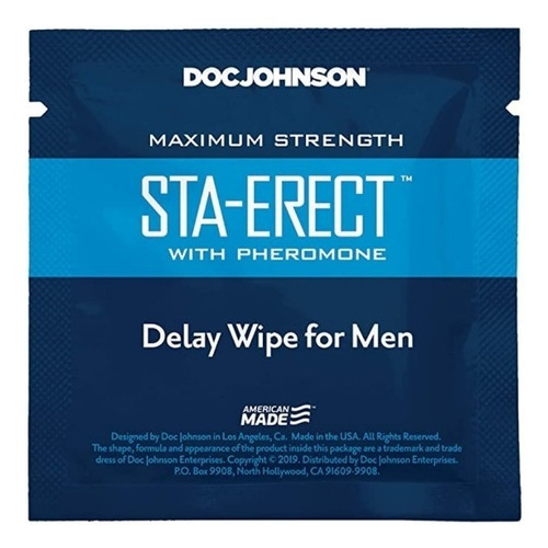 Toallita Retardante Para Hombre Doc Johnson Desechable