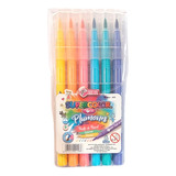 Plumones Punta Pincel Tryme Colores Pastel 6 Pzs 