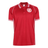 Polo Spr Internacional Inserts Masculina - Vermelho E Branco